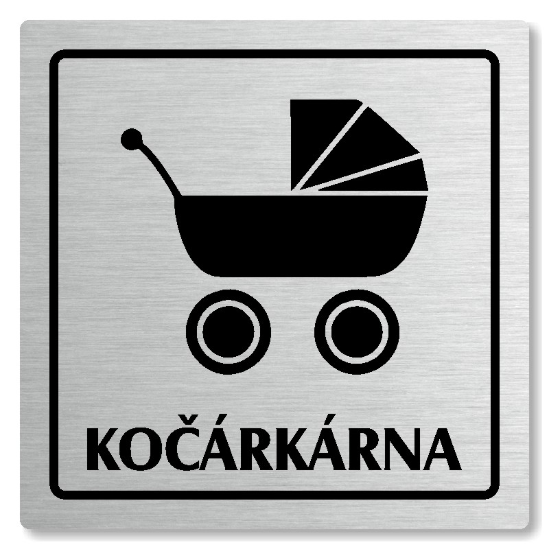 Kočárkárna, 118x118mm, stříbrná, Arizona